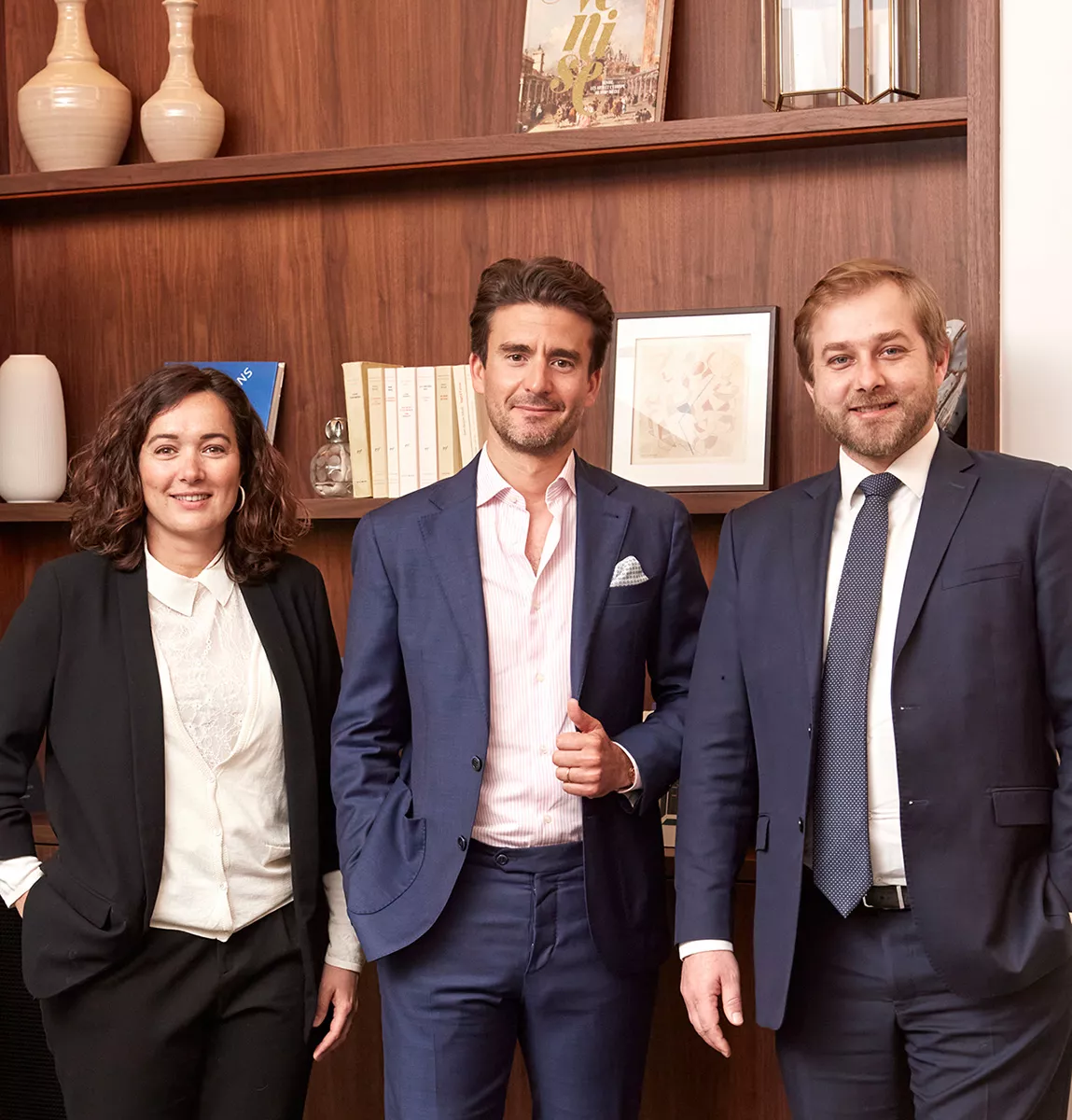 Le Président Junot Sébastien Kuerfis avec les deux directeurs de la licence Junot Hauts-de-Sein-Ouest/Yvelines