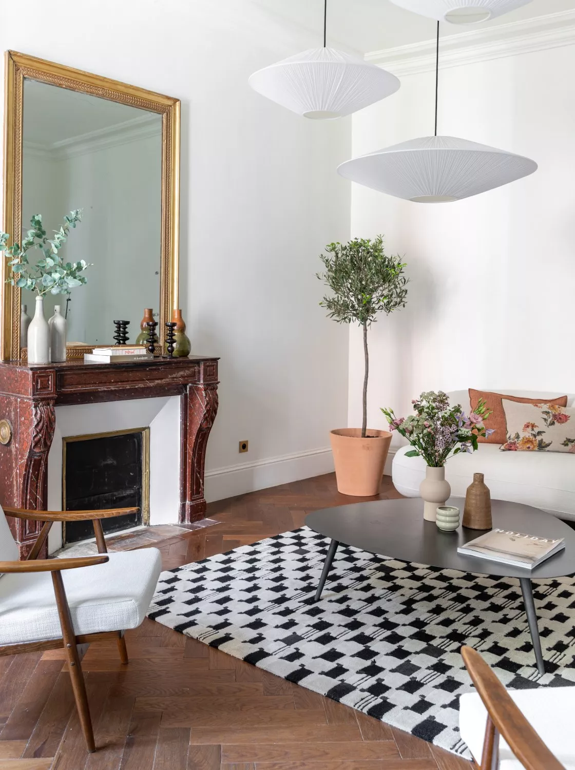 Photo d'un salon rénové par Junot