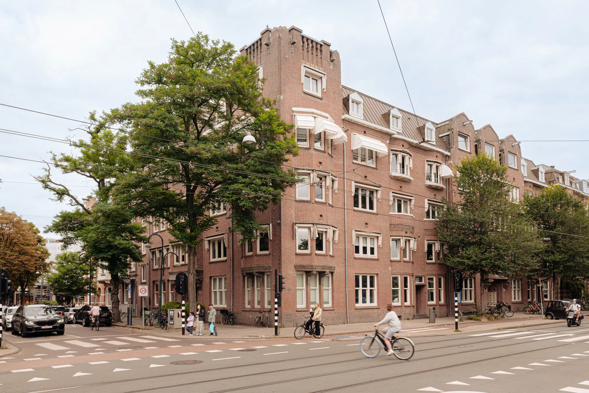 View on a luxury apartment in the city of Amsterdam