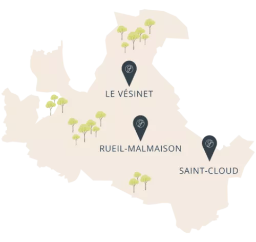 Implantation des agences Junot dans l'ouest Parisien